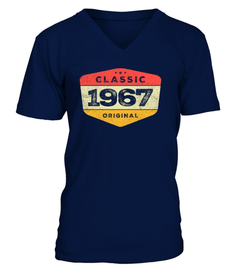 Classic 1967 56 Birthday Vintage V-Neck T-shirt