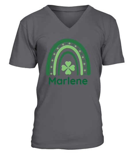 Marlene Clover Charm Boho Rainbow V-Neck T-shirt