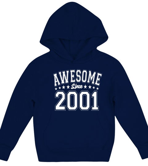 Awesome Since 2001 Birthday 2001 Vintage 2001 Kids Hoodie