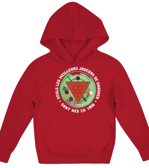 Snooker born in 1956 Vintage Birthday Snooker Kids Hoodie