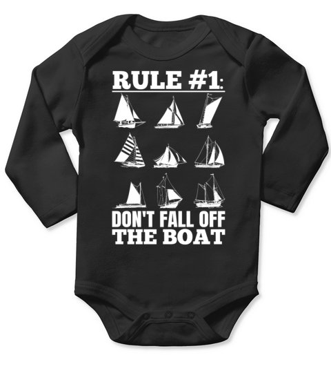 Dont Fall Off The Boat Funny Sailing Long Sleeve Baby One-Piece