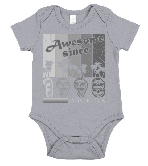 Birthday gift March 1998 Vintage Retro Short Sleeve Baby One-Piece