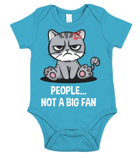 People Not a Big Fan Sarcastic Funny Sarcasm Humor Short Sleeve Baby One-Piece