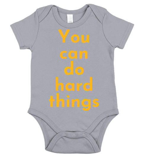 You Can Do Hard Things - Teacher Inspirational Short Sleeve Baby One-Piece