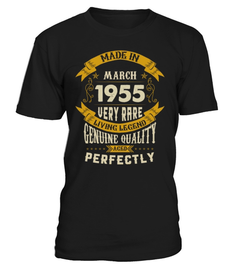 March 1955 Vintage Birthday Present T-Shirt Unisex