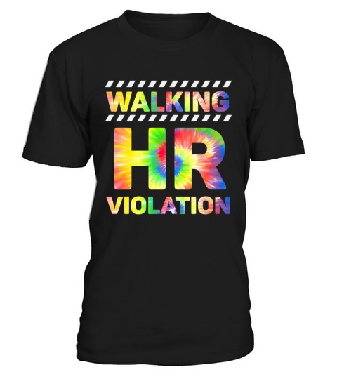 Vintage Walking HR Violation Apparel Nigh Tie Dye T-Shirt Unisex