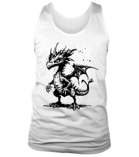 Cool Little Vintage Dragon With Wings Tank Top Unisex