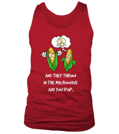 Funny Popcorn Quote Tank Top Unisex