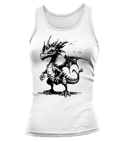 Cool Little Vintage Dragon With Wings Tank top Woman