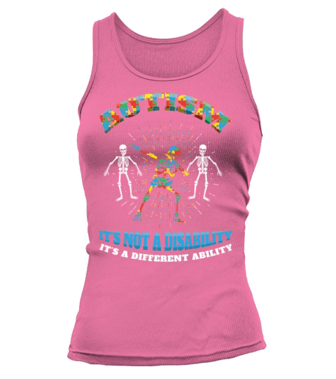 Different Ability Skeleton Autism Awareness Tank top Woman