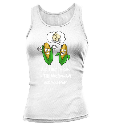 Funny Popcorn Quote Tank top Woman