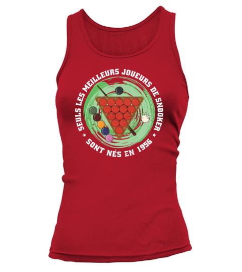 Snooker born in 1956 Vintage Birthday Snooker Tank top Woman
