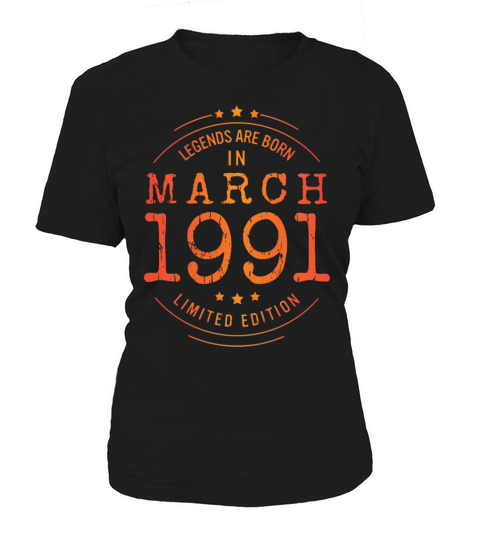 Birthday March 1991 Limited Edition Vintage Women's T-Shirt