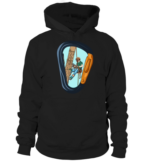 Vintage Arborist Carabiner Art Hoodie Unisex
