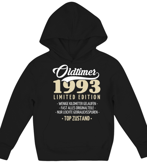 30th Birthday Vintage 1993 Kids Hoodie