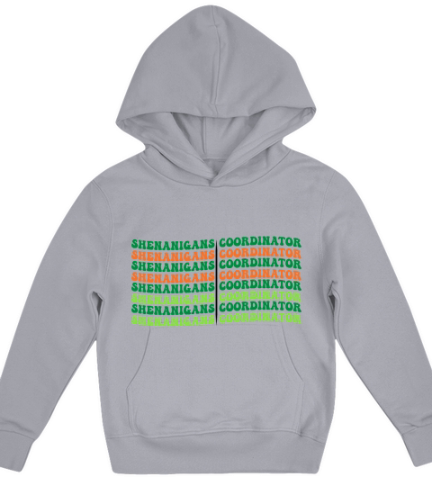 Retro St Patricks Shenanigans Coordinator Kids Hoodie