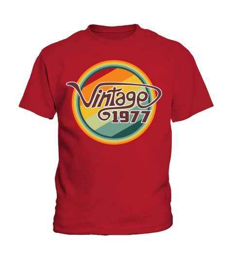 Vintage 1977 curve Kids T-Shirt