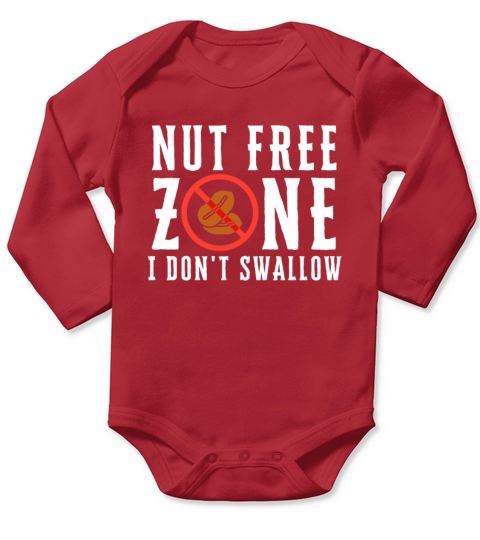 Peanut Allergy Awareness Peanut Allergic Long Sleeve Baby One-Piece