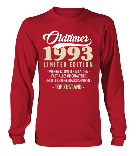 30th Birthday Vintage 1993 Long sleeved Unisex