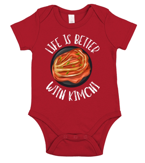 KBBQ Korean BBQ Kimchi Ramen Short Sleeve Baby One-Piece