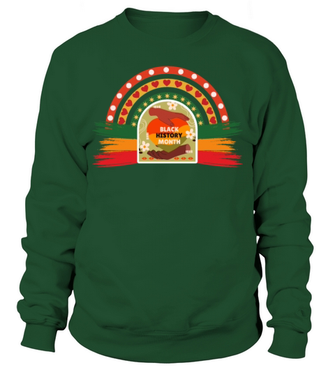 Retro vintage Black History month unity heart Sweatshirt Unisex