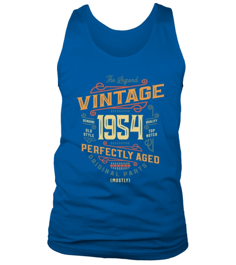 Vintage 1954 69th Birthday Tank Top Unisex