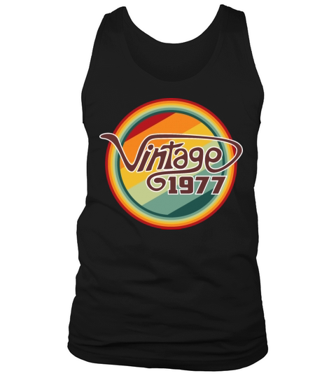 Vintage 1977 curve Tank Top Unisex