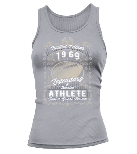 Vintage 1969 Football Birthday Gift Sport Hobby Tank top Woman