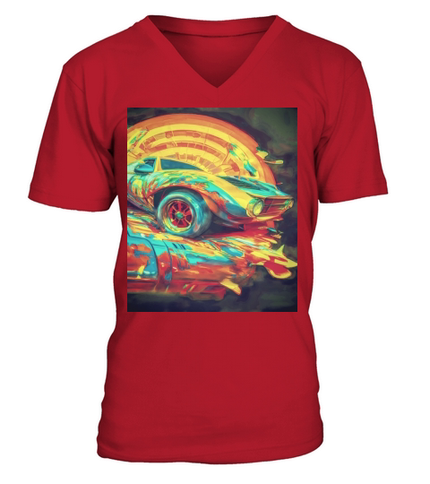 Car Muscle Car Vintage Retro ford V-Neck T-shirt
