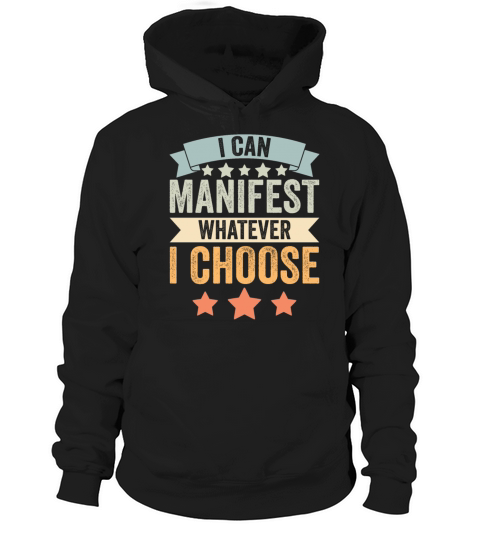 Vintage Manifest Positivity I Can Manifest Hoodie Unisex