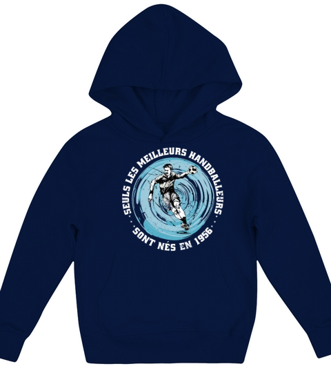 Handballers born in 1956 Birthday Vintage French Kids Hoodie