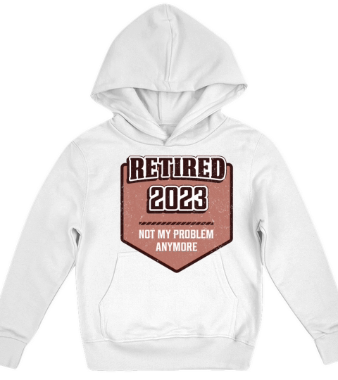 Retro Vintage Retirement Countdown Humor Retired Kids Hoodie