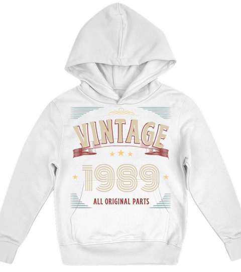 VINTAGE 1989 ALL ORIGINAL PARTS Kids Hoodie