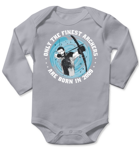 Archer born in 2009 Vintage Birthday Arrow-sports Long Sleeve Baby One-Piece