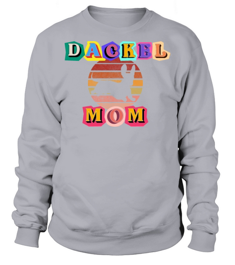Dachshund Motiv MOM Retro Design Sweatshirt Unisex