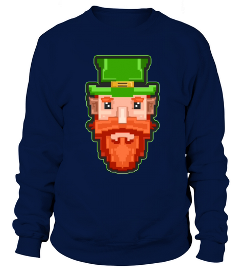 Vintage Pixel 90s Leprechaun For St Patricks Day Sweatshirt Unisex