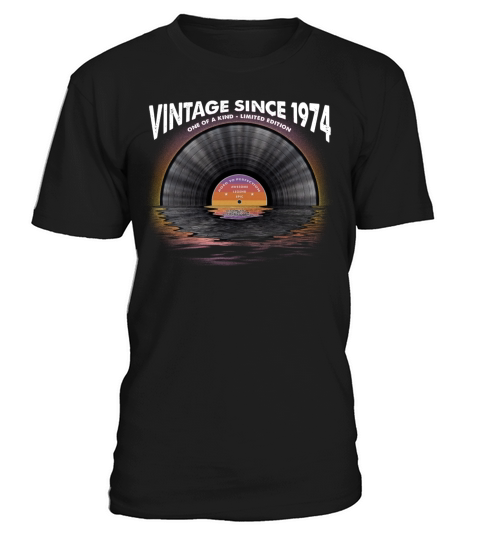 Vintage since 1974 Retro Disco Music Vintage T-Shirt Unisex