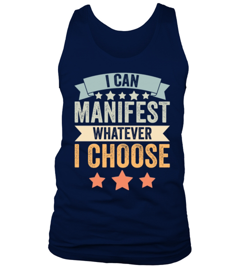Vintage Manifest Positivity I Can Manifest Tank Top Unisex