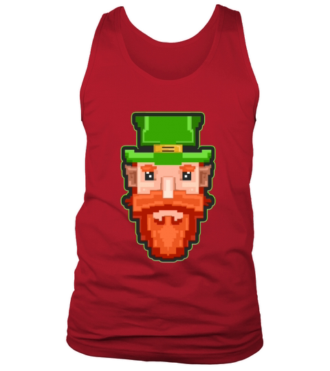 Vintage Pixel 90s Leprechaun For St Patricks Day Tank Top Unisex