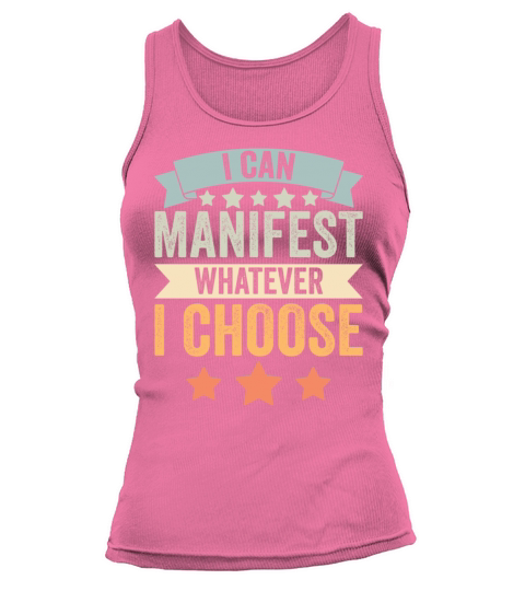 Vintage Manifest Positivity I Can Manifest Tank top Woman