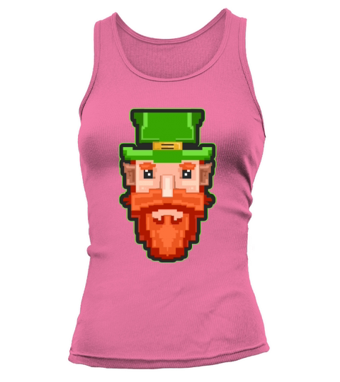 Vintage Pixel 90s Leprechaun For St Patricks Day Tank top Woman