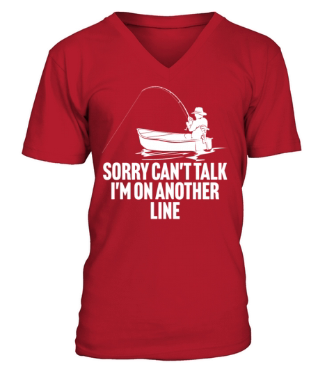 Funny Fishing Tshirt V-Neck T-shirt