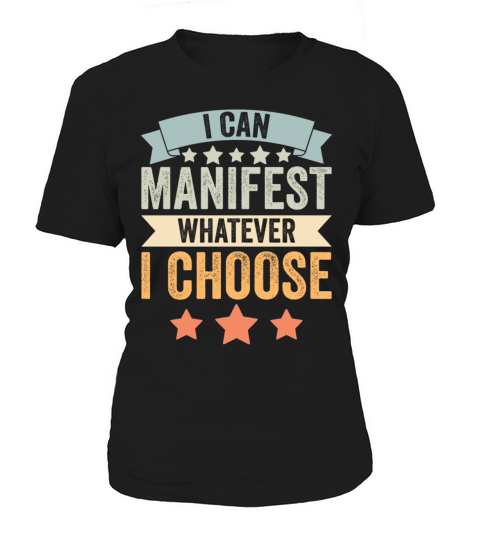 Vintage Manifest Positivity I Can Manifest Women's T-Shirt