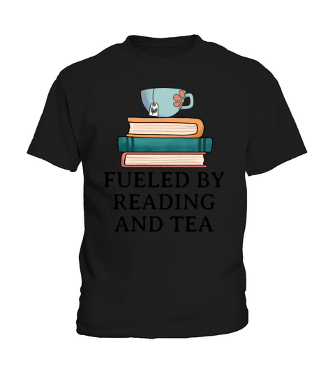Fueled By Reading And Tea Kids T-Shirt