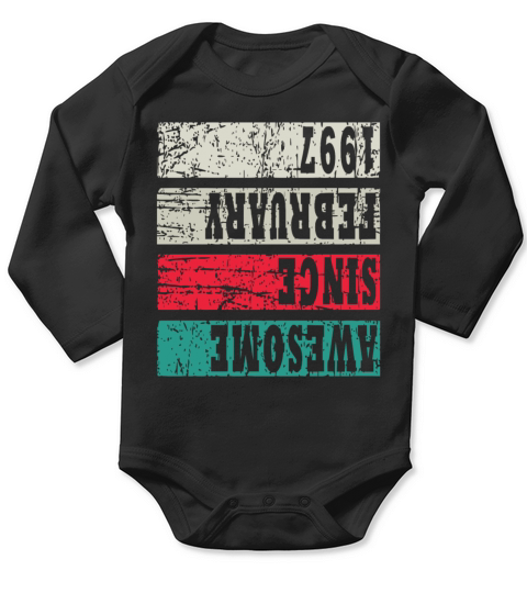 1997 Vintage Birthday Present Long Sleeve Baby One-Piece