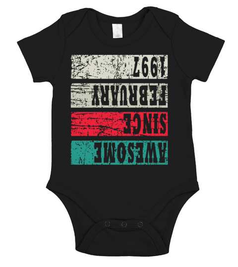 1997 Vintage Birthday Present Short Sleeve Baby One-Piece