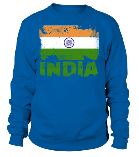India Flag Vintage Distressed Indian Grunge Travel Sweatshirt Unisex