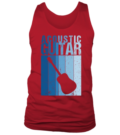 Vintage Acoustic Guitar Country Blues Musician Tank Top Unisex