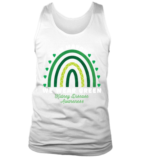 We Wear Green Kidney Disease Awareness Tank Top Unisex