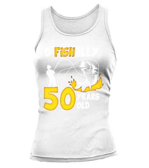 50th Birthday Fishing 1973 Vintage Fisherman Angle Tank top Woman